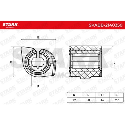 Stabiliser Bar Mounting Stark SKABB-2140350 SKABB-2140350 - photo 5