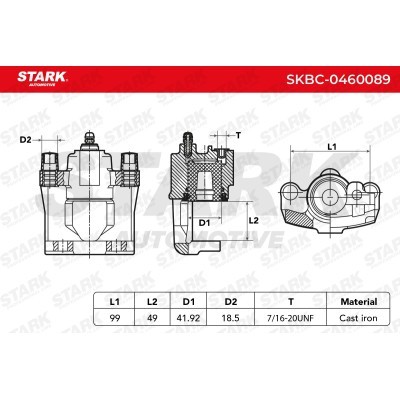 Brake Caliper Stark SKBC-0460089 SKBC-0460089 - photo 7