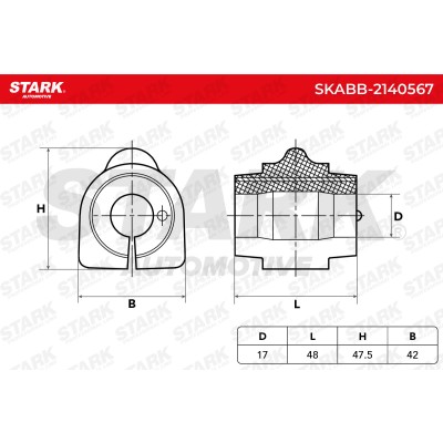 Stabiliser Bar Mounting Stark SKABB-2140567 SKABB-2140567 - photo 6