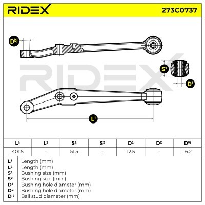 Control Arm RIDEX 273C0737 273C0737 - photo 5