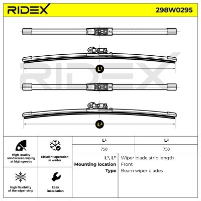 Wiper Blade RIDEX 298W0295 298W0295 - photo 7