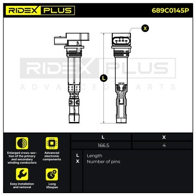 Ignition Coil RIDEX 689C0145P 689C0145P - photo 8