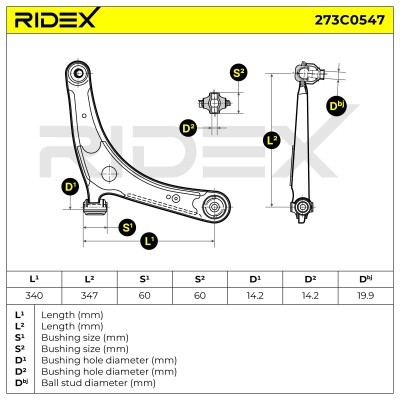 Control Arm RIDEX 273C0547 273C0547 - photo 11