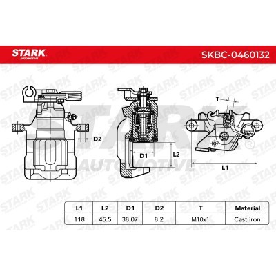 Brake Caliper Stark SKBC-0460132 SKBC-0460132 - photo 7