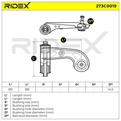Control Arm RIDEX 273C0019 273C0019 - photo 6