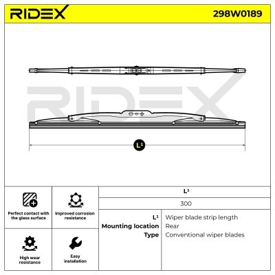 Wiper Blade RIDEX 298W0189 298W0189 - photo 7