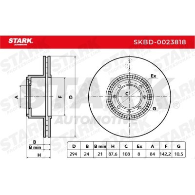 Brake Disc Stark SKBD-0023818 SKBD-0023818 - photo 6