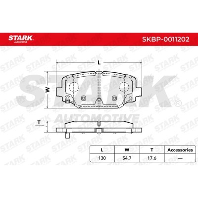 Brake Pads Set Stark SKBP-0011202 SKBP-0011202 - photo 3