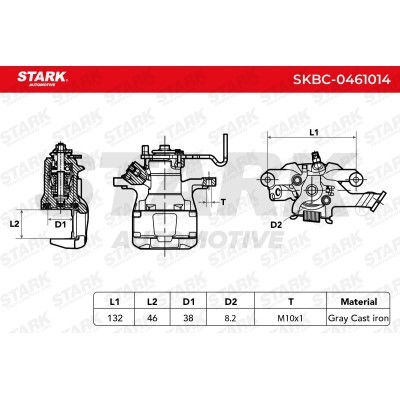 Brake Caliper Stark SKBC-0461014 SKBC-0461014 - photo 6