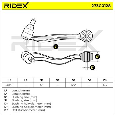 Control Arm RIDEX 273C0128 273C0128 - photo 7