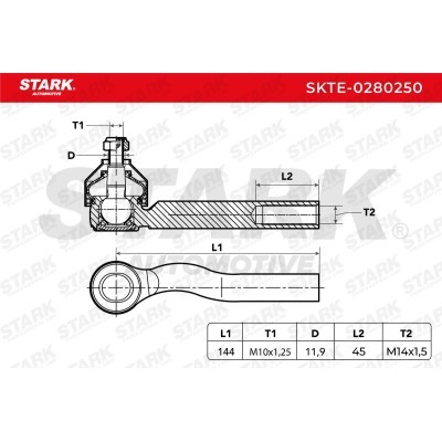 Tie Rod End Stark SKTE-0280250 SKTE-0280250 - photo 4