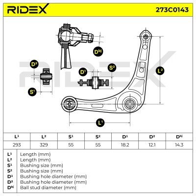 Control Arm RIDEX 273C0143 273C0143 - photo 5