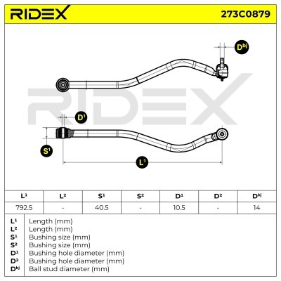 Control Arm RIDEX 273C0879 273C0879 - photo 6