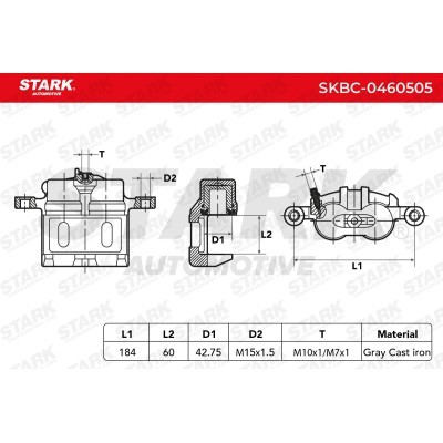 Brake Caliper Stark SKBC-0460505 SKBC-0460505 - photo 6