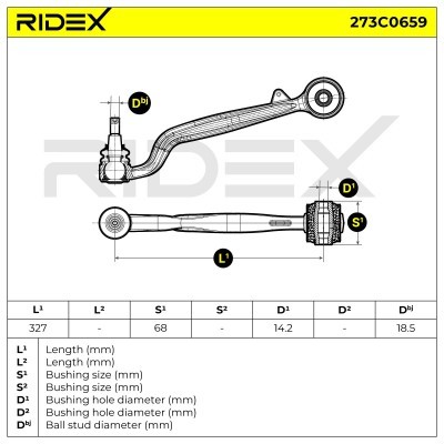 Control Arm RIDEX 273C0659 273C0659 - photo 5