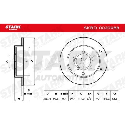 Brake Disc Stark SKBD-0020088 SKBD-0020088 - photo 5