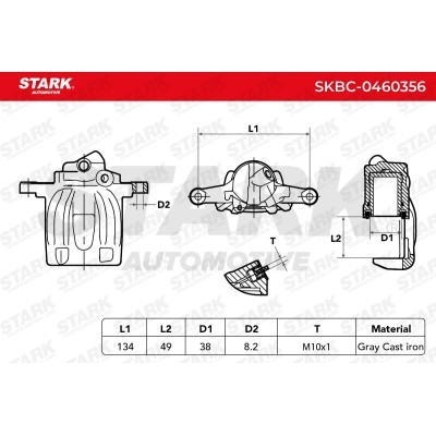 Brake Caliper Stark SKBC-0460356 SKBC-0460356 - photo 7