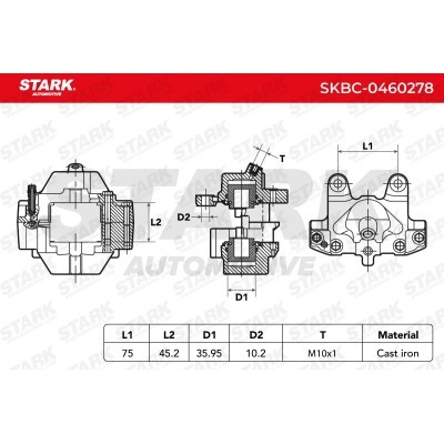 Brake Caliper Stark SKBC-0460278 SKBC-0460278 - photo 5