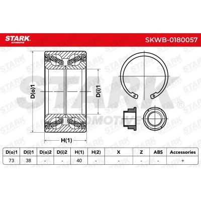 Wheel Bearing Stark SKWB-0180057 SKWB-0180057 - photo 7