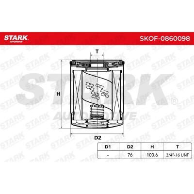 Oil Filter Stark SKOF-0860098 SKOF-0860098 - photo 6