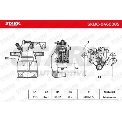 Brake Caliper Stark SKBC-0460085 SKBC-0460085 - photo 4
