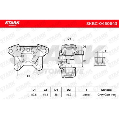 Brake Caliper Stark SKBC-0460643 SKBC-0460643 - photo 6