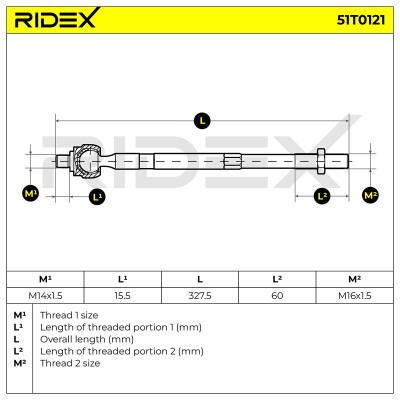 Tie Rod Assembly RIDEX 51T0121 51T0121 - photo 5