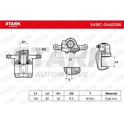 Brake Caliper Stark SKBC-0460156 SKBC-0460156 - photo 3
