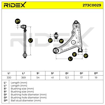 Control Arm RIDEX 273C0029 273C0029 - photo 4