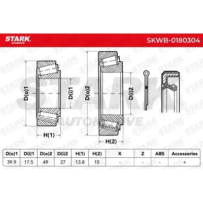 Wheel Bearing Stark SKWB-0180304 SKWB-0180304 - photo 2