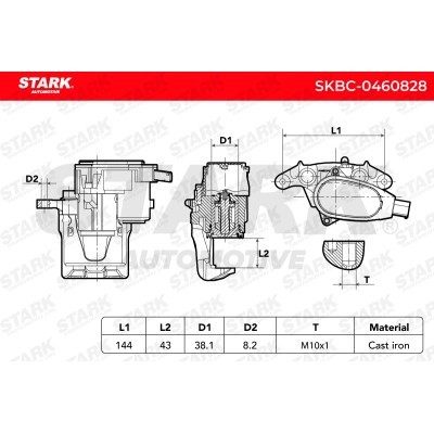 Brake Caliper Stark SKBC-0460828 SKBC-0460828 - photo 6