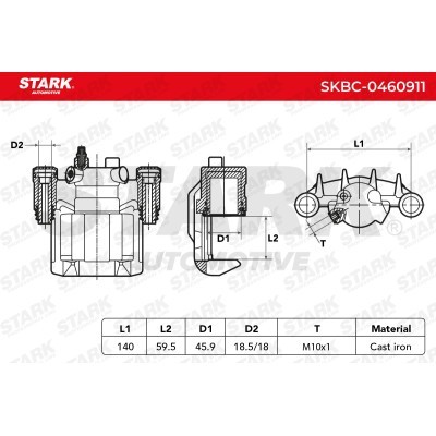 Brake Caliper Stark SKBC-0460911 SKBC-0460911 - photo 6