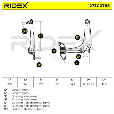 Control Arm RIDEX 273C0788 273C0788 - photo 5