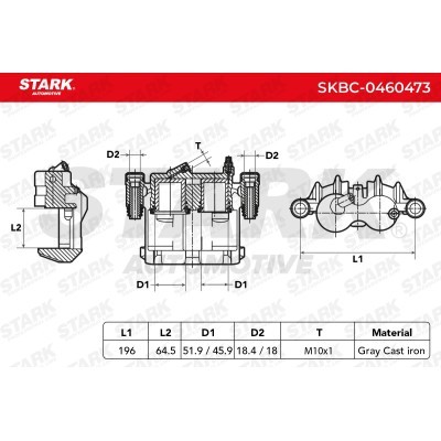 Brake Caliper Stark SKBC-0460473 SKBC-0460473 - photo 5