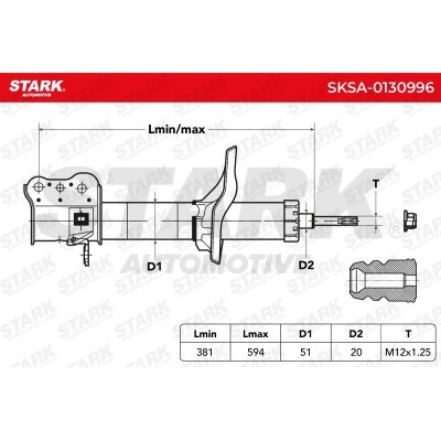Shock Absorber Stark SKSA-0130996 SKSA-0130996 - photo 3