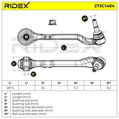 Control Arm RIDEX 273C1484 273C1484 - photo 6