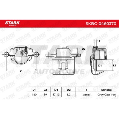 Brake Caliper Stark SKBC-0460370 SKBC-0460370 - photo 6