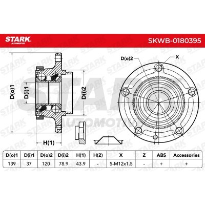 Wheel Bearing Stark SKWB-0180395 SKWB-0180395 - photo 3