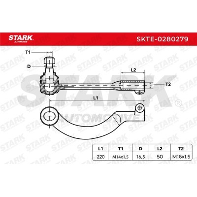 Tie Rod End Stark SKTE-0280279 SKTE-0280279 - photo 4