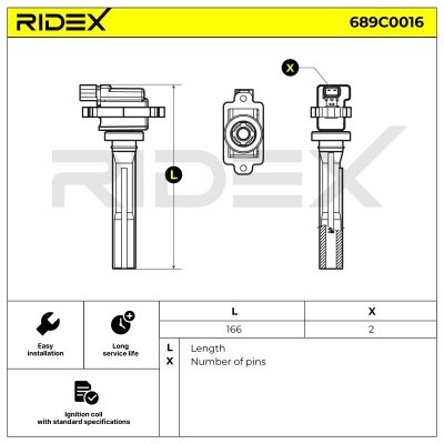 Ignition Coil RIDEX 689C0016 689C0016 - photo 5
