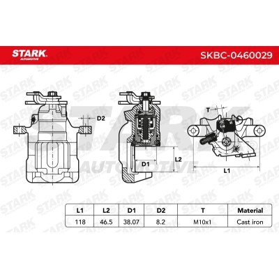 Brake Caliper Stark SKBC-0460029 SKBC-0460029 - photo 3