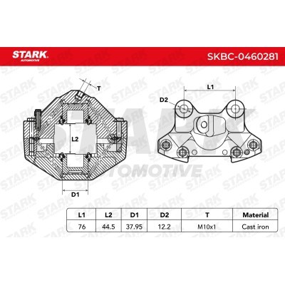 Brake Caliper Stark SKBC-0460281 SKBC-0460281 - photo 7