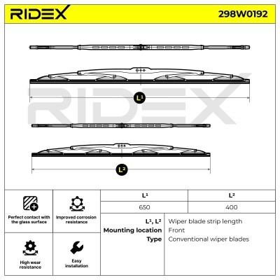 Wiper Blade RIDEX 298W0192 298W0192 - photo 4