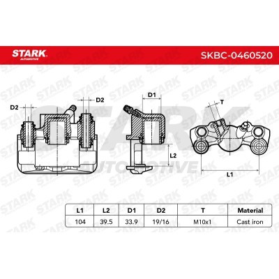 Brake Caliper Stark SKBC-0460520 SKBC-0460520 - photo 6