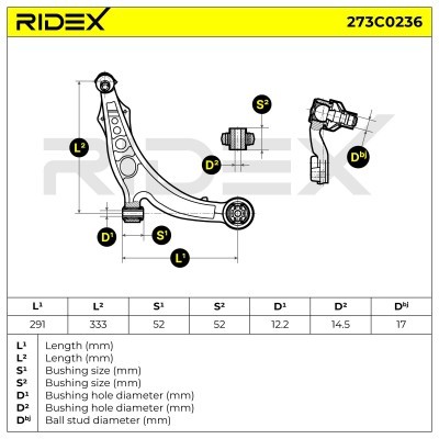 Control Arm RIDEX 273C0236 273C0236 - photo 8