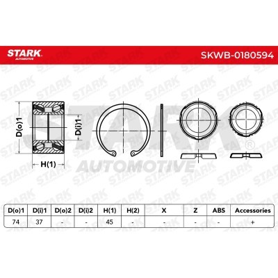 Wheel Bearing Stark SKWB-0180594 SKWB-0180594 - photo 2