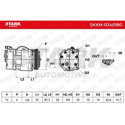 Compressor, Air Conditioning SKKM-0340180 - photo 6