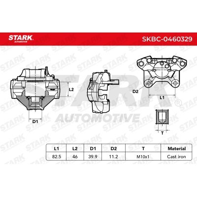 Brake Caliper Stark SKBC-0460329 SKBC-0460329 - photo 6