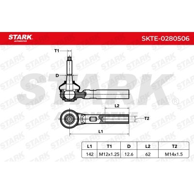 Tie Rod End Stark SKTE-0280506 SKTE-0280506 - photo 7