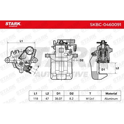 Brake Caliper Stark SKBC-0460091 SKBC-0460091 - photo 4